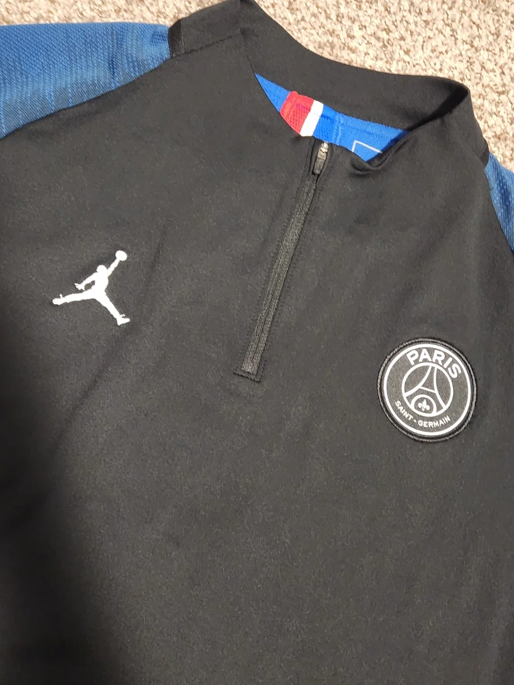 Jordan x PSG Black & Blue Training Top